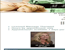 Tablet Screenshot of mattoonmassage.com